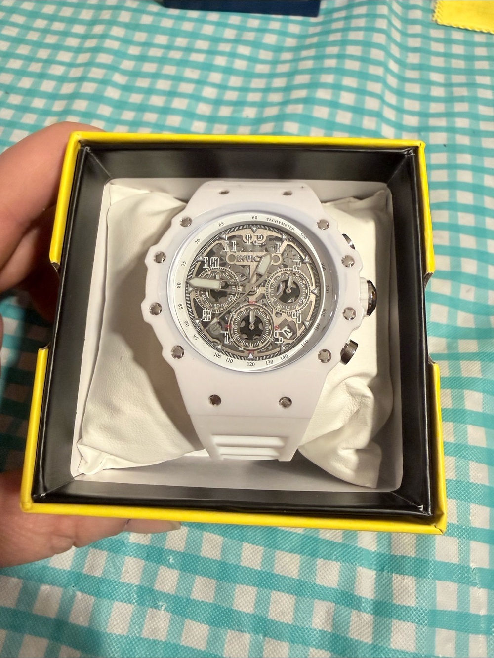 Invicta Racing Vaulthan Men's Watch Chronograph - 44mm. White (69668)